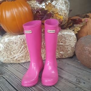 GIRLS Hunter rain boots size 3